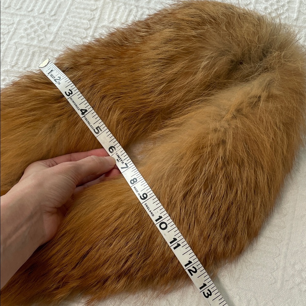 ST. JOHN Tweed long Coat FOX Fur Collar winter jacket 2 piece set - Picture 12 of 17